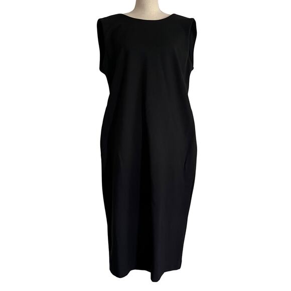 SPANX Sleek Black Midi Dress - Picture 3 of 8